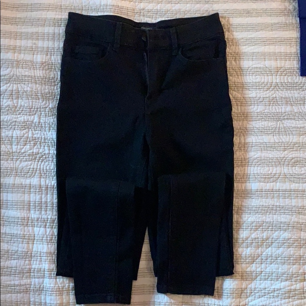 Black knit leggings
